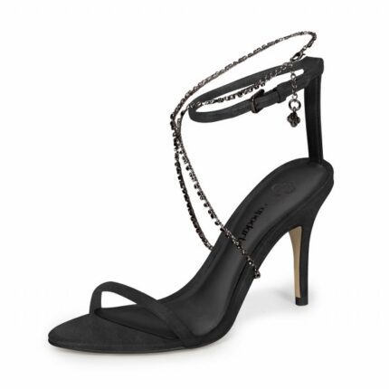 Sandalia Strass Taco Alto