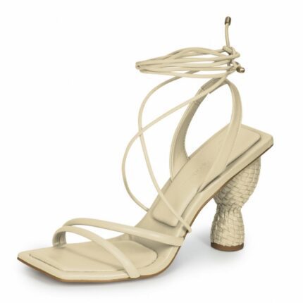Sandalia Tie Leg Taco Alto