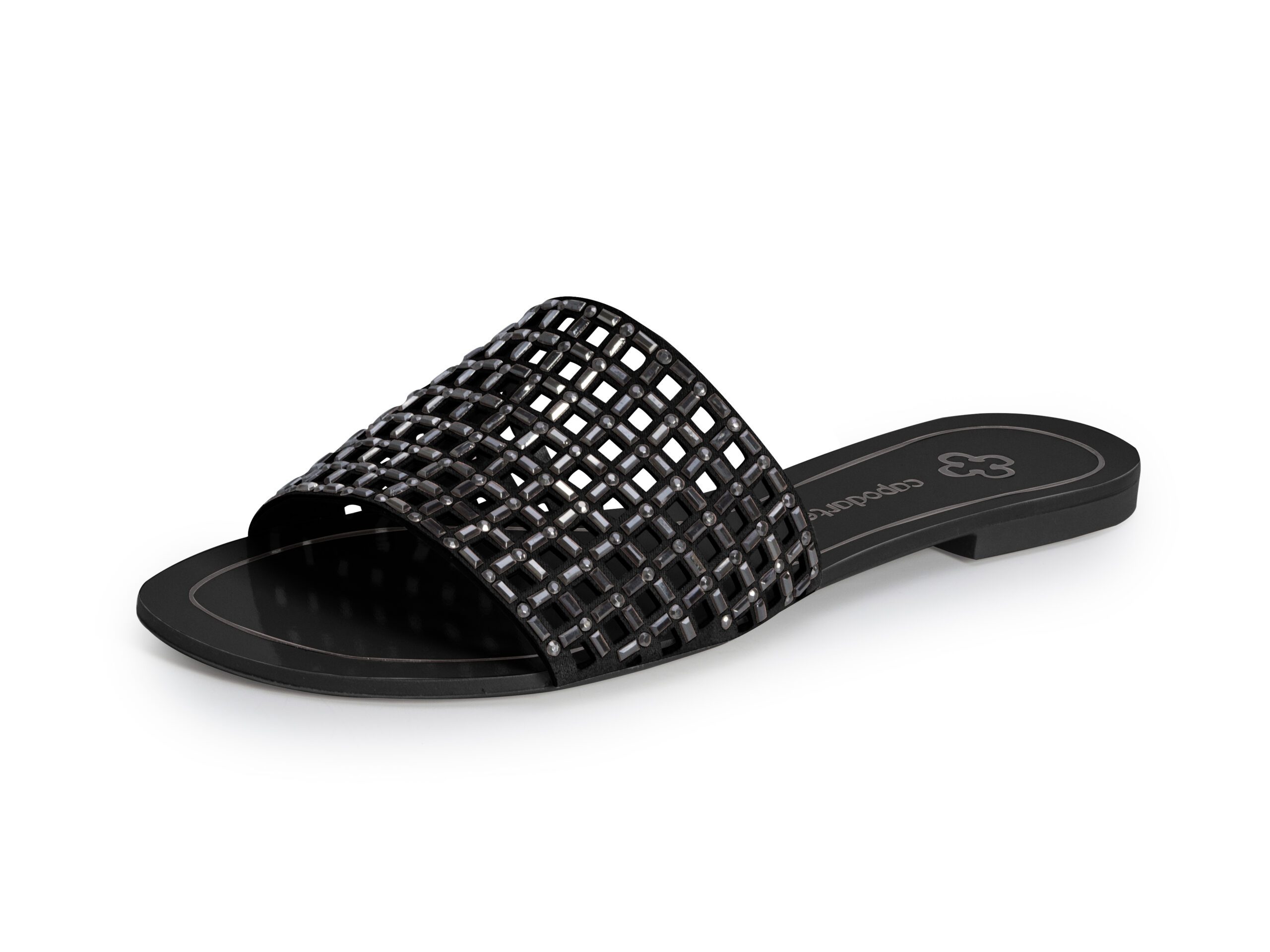 4017533_3 preto Zapatilla Strass Flat - Imagen 1