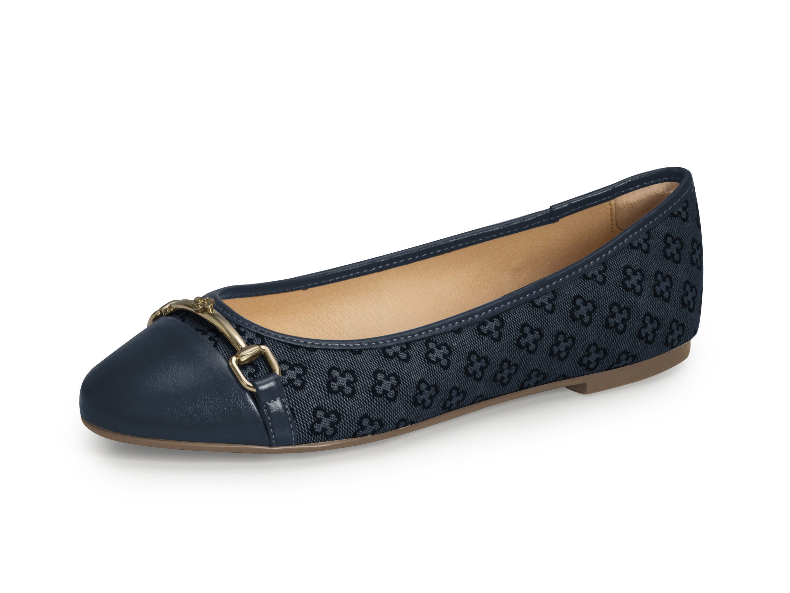 4017638_4 marinho Ballerina Monograma Flat - Imagen 1