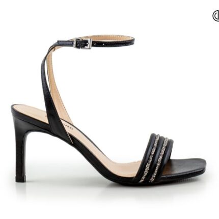 Sandalia Strass Taco Alto