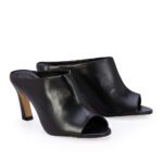 Mule Peep Toe Taco Alto - Imagen 2