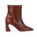 Bota Tresse Signature Tramada Caño Medio Taco Alto