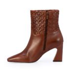 Bota Tresse Signature Tramada Caño Medio Taco Alto - Imagen 3