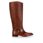 Bota Tresse Signature Tramada Caño Alto Taco Bajo