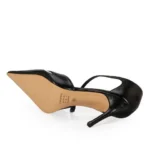 Stiletto Mini Croco Vinil Translucido Taco Alto - Imagen 4