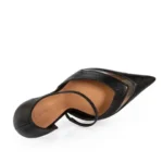 Stiletto Mini Croco Vinil Translucido Taco Alto - Imagen 5