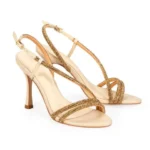 Sandalia Strass Taco Alto - Imagen 2