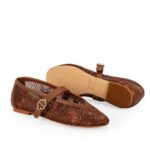 Ballerina Guillermina Bordada Flat - Imagen 4