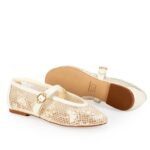 Ballerina Guillermina Bordada Flat - Imagen 4