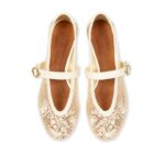 Ballerina Guillermina Bordada Flat - Imagen 5