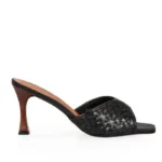 Mule Tresse Signature Tramado Taco Alto