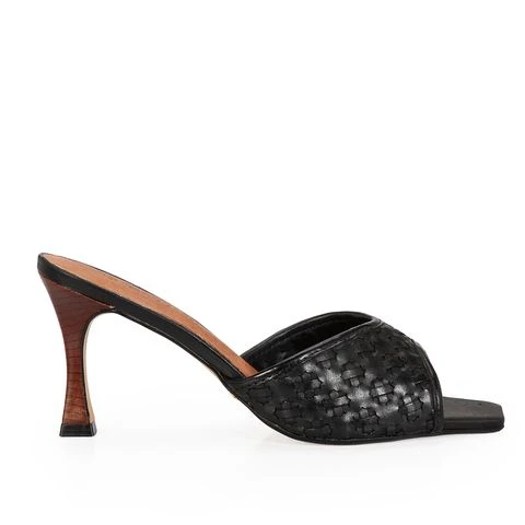 4020002-0001 (1) Mule Tresse Signature Tramado Taco Alto - Imagen 1