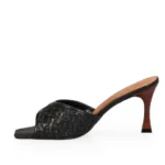 Mule Tresse Signature Tramado Taco Alto - Imagen 3