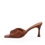 Mule Tresse Signature Tramado Taco Alto - Imagen 3