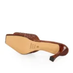Mule Tresse Signature Tramado Taco Alto - Imagen 4